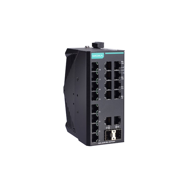 Unmgd Gigabit Eth. Swtch W/ 16 10/100Baset(X)Ports, Eds-2018-Ml-2Gtxsfp